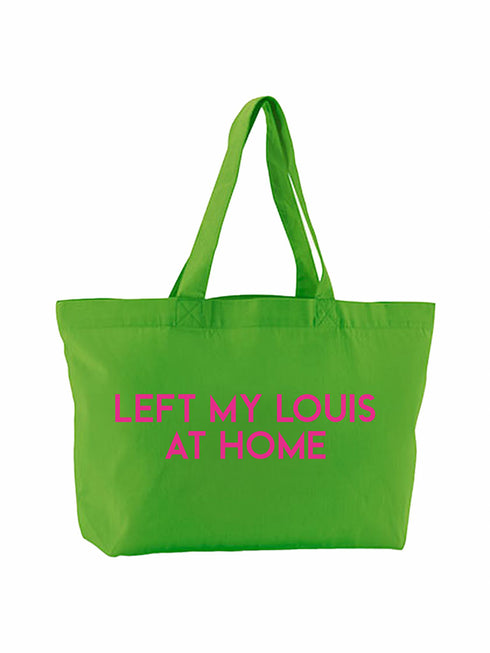Canvas Shopping Bag Louis Neon Pink Reflection